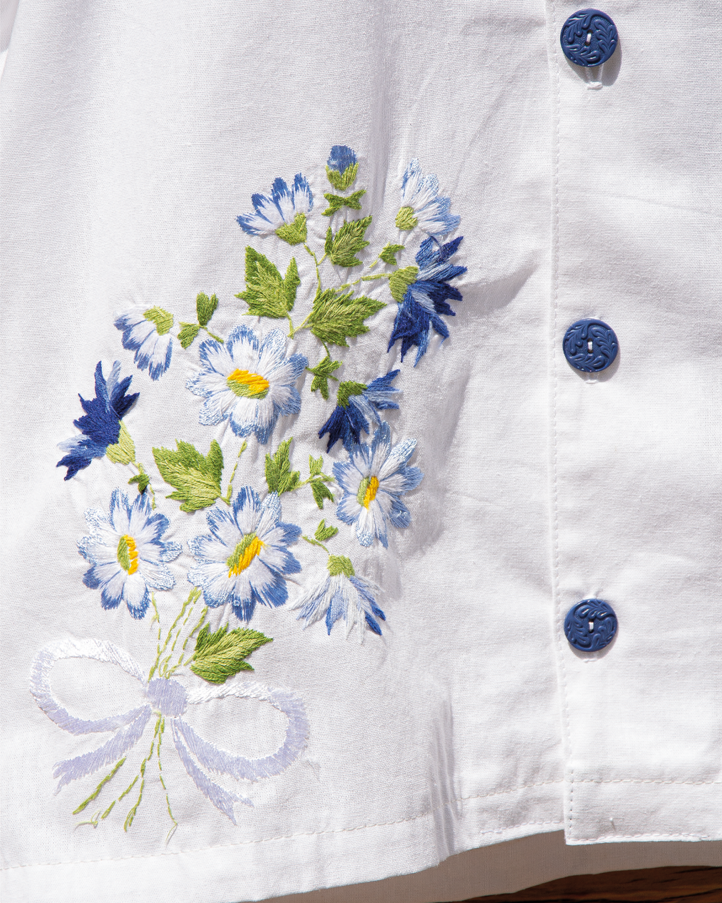La chemise bleuet