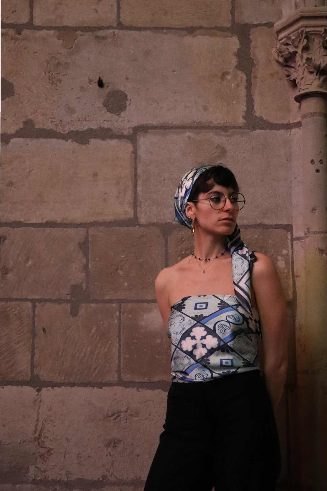 La foulard à carreaux Iridescence