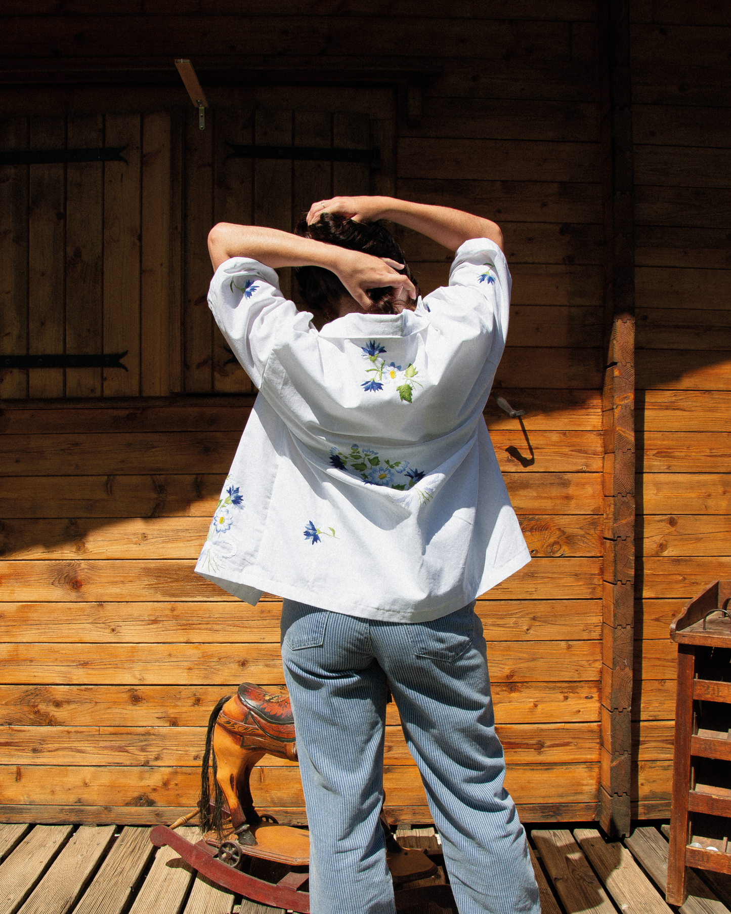 La chemise bleuet