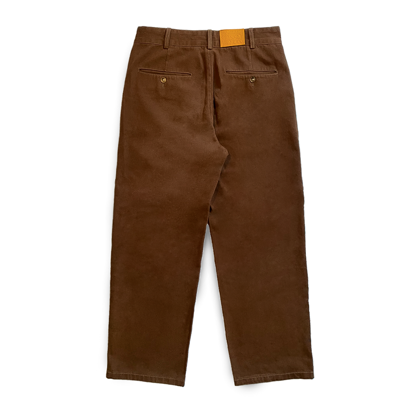 Le pantalon cardo brun