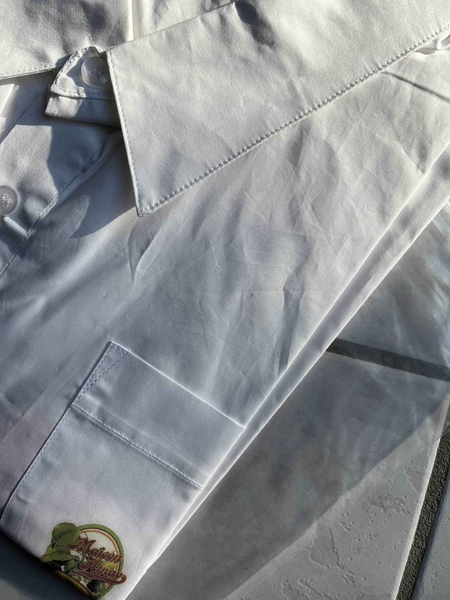 La chemise pêche jaune (défaut)