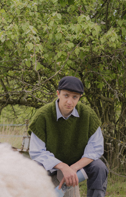 Le gilet sans manches en mohair