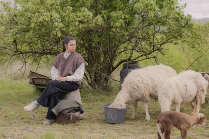 Le gilet sans manches en mohair