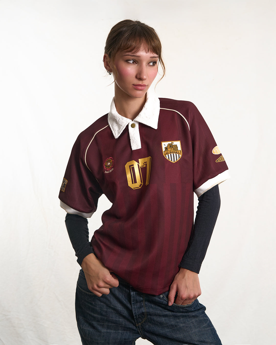 Le Maillot R.C.C cerise noire