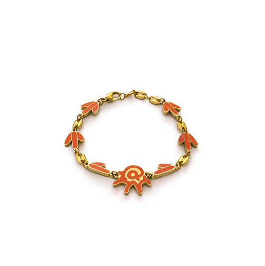 Le bracelet lavande (terre de Sienne)