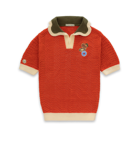 Le polo en maille "Abricot"