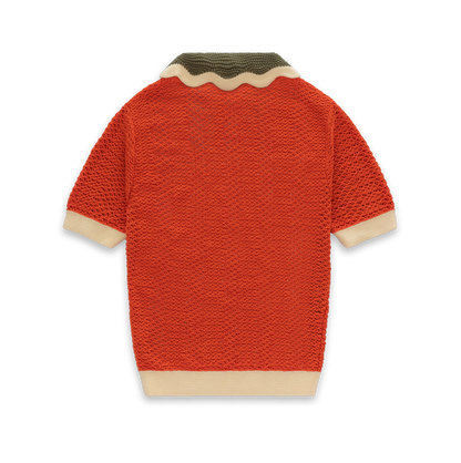 Le polo en maille "Abricot"