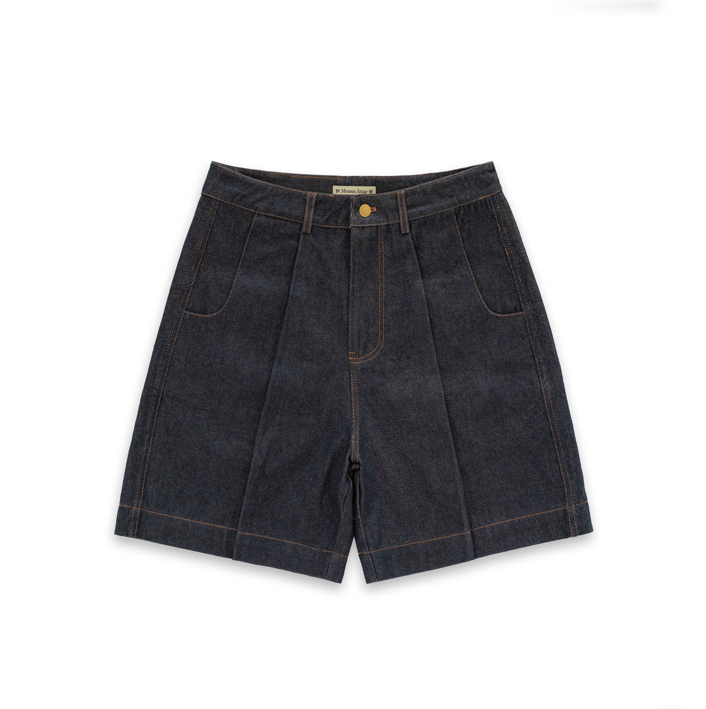 Le short Campana en denim "mûre"