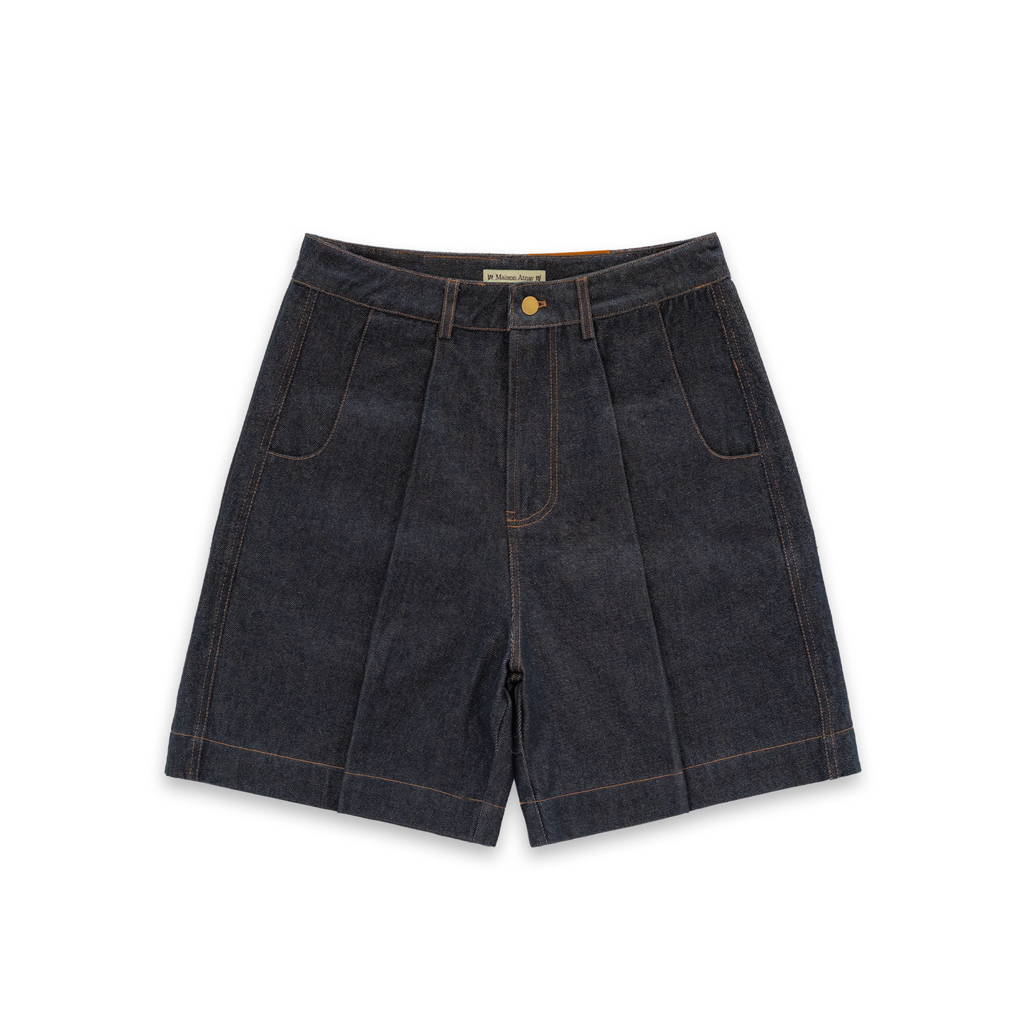 Le short Campana en denim "mûre"