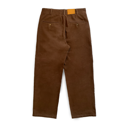 Le pantalon cardo brun