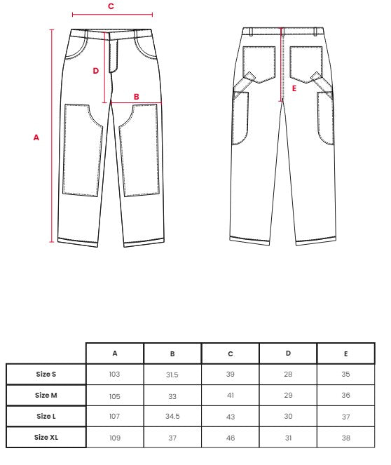 Le pantalon de charpentier brodé - Iridescence