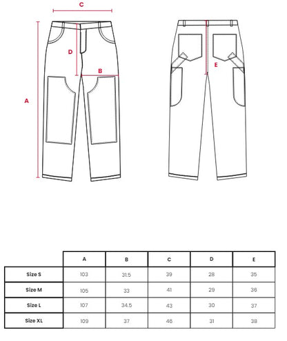 Le pantalon de charpentier brodé - Iridescence